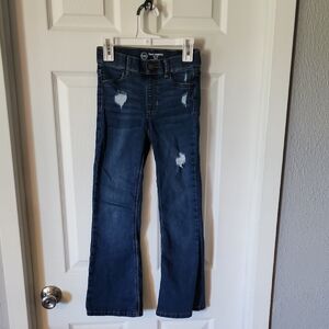 Girls Blue Distressed Jeans